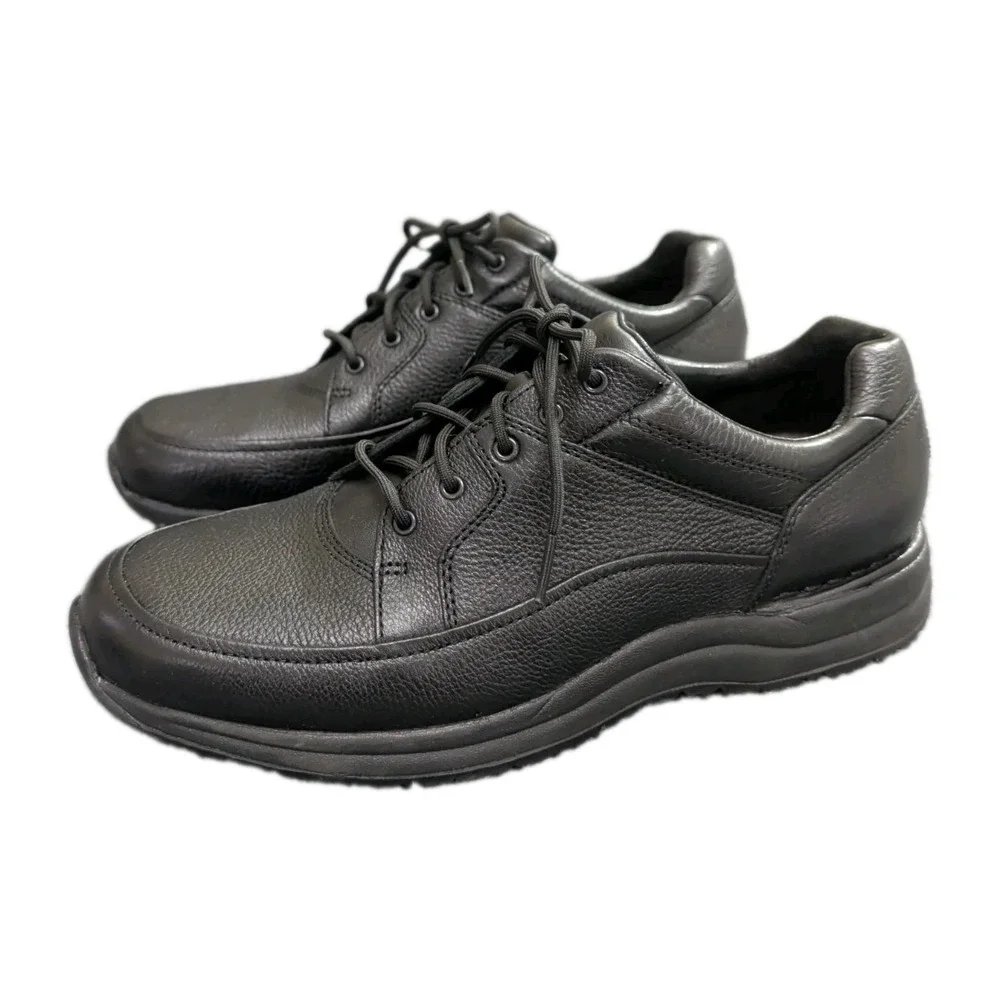 Rockport Edge Hill II Oxford Comfort Shoe Mens 9.5 Black Leather Walking Travel
